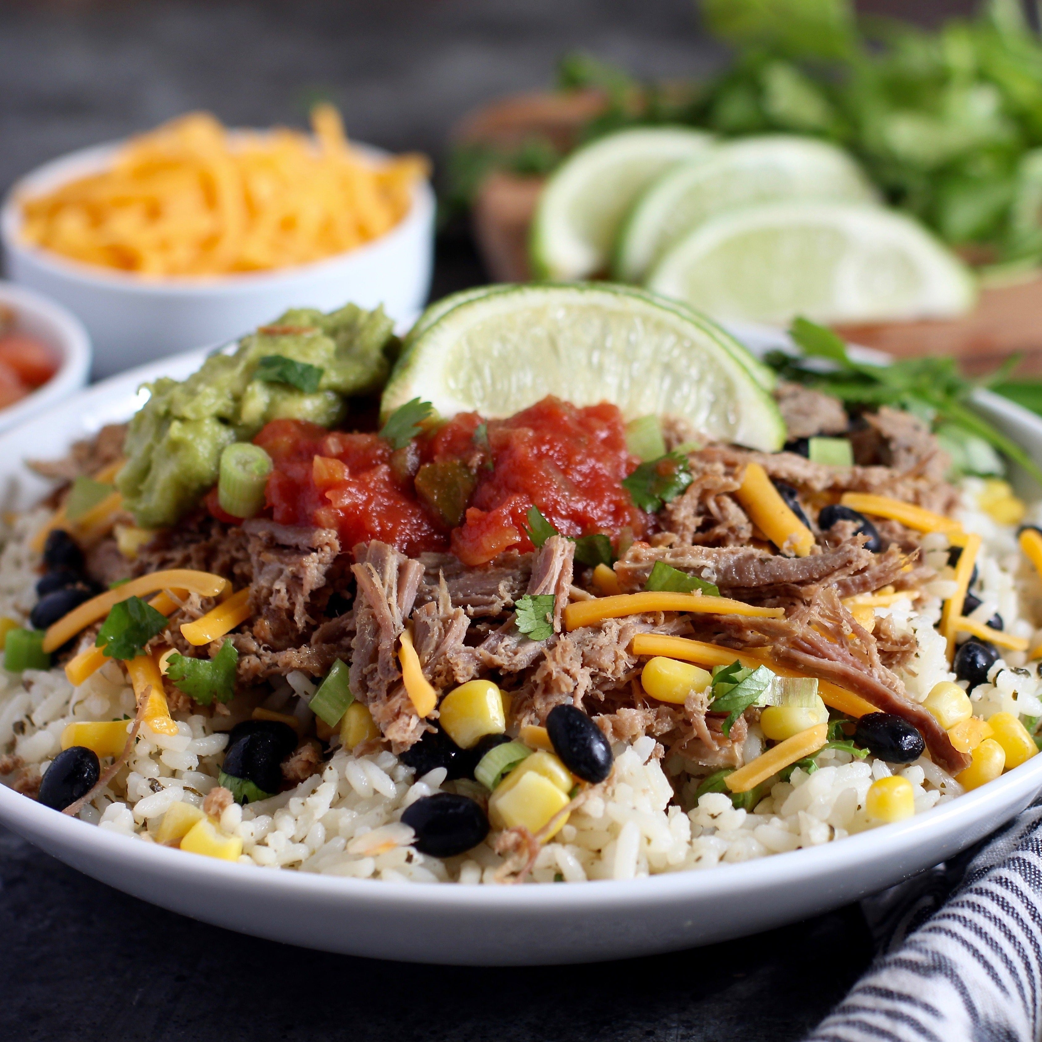 Barbacoa Beef Burrito Bowls - CASE