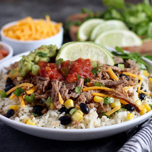 Barbacoa Beef Burrito Bowls - CASE