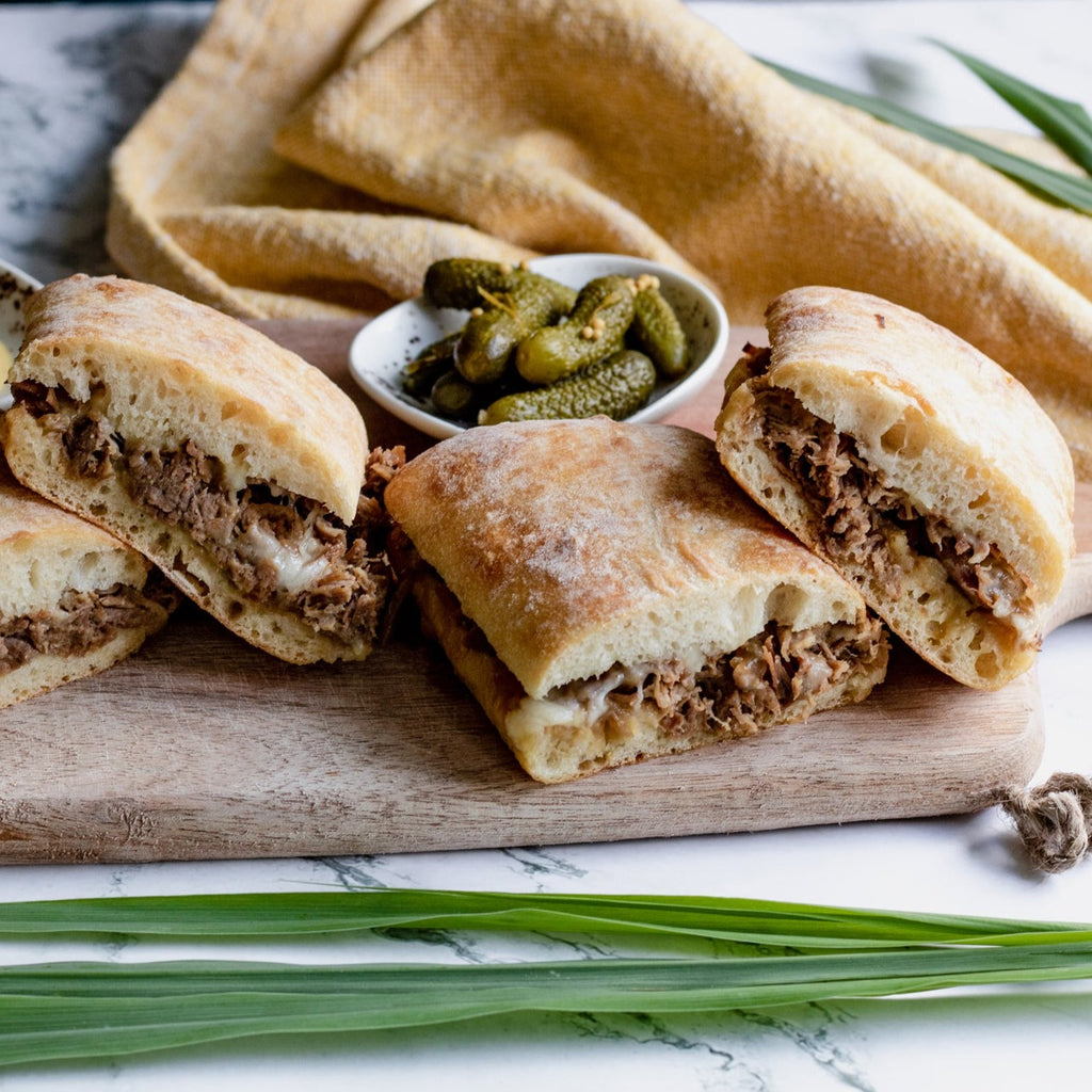 Beef and Carmelized Onion Paninis - Case