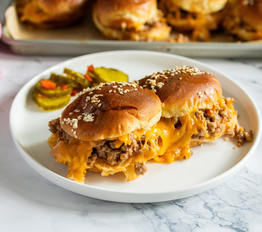 Cheeseburger Sliders - CASE