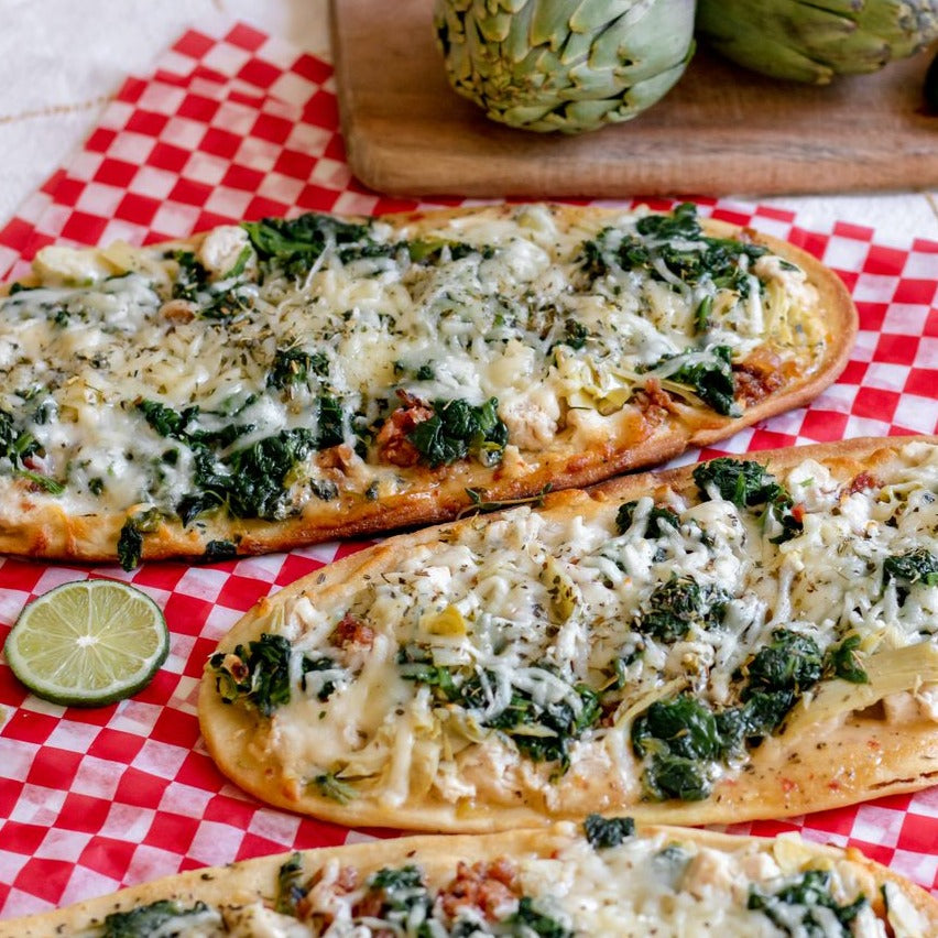 Chicken Bacon Artichoke Flatbreads - CASE