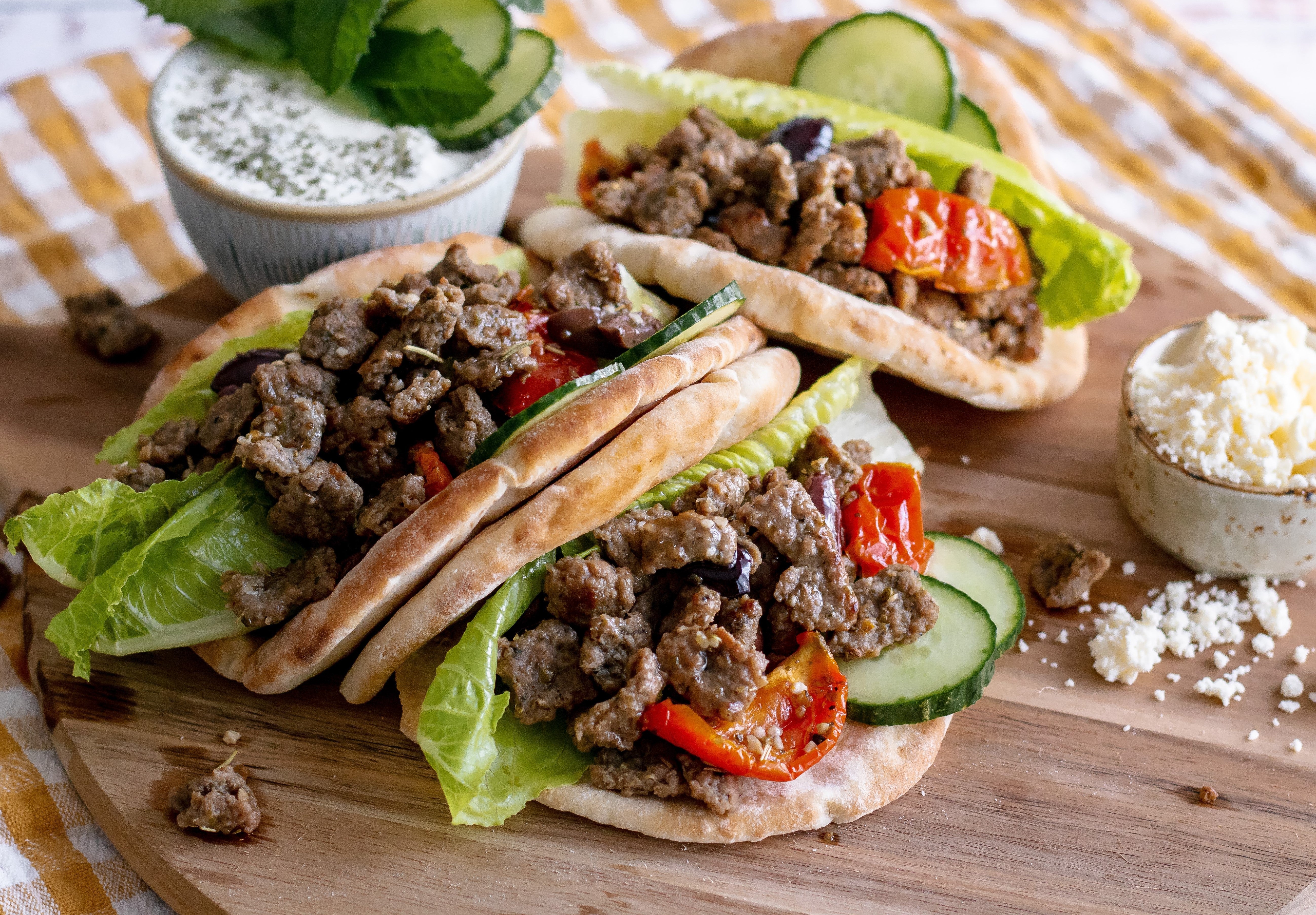 Gyro File Mediterranean Beef Gyros - Case – Let's Dish! Popup