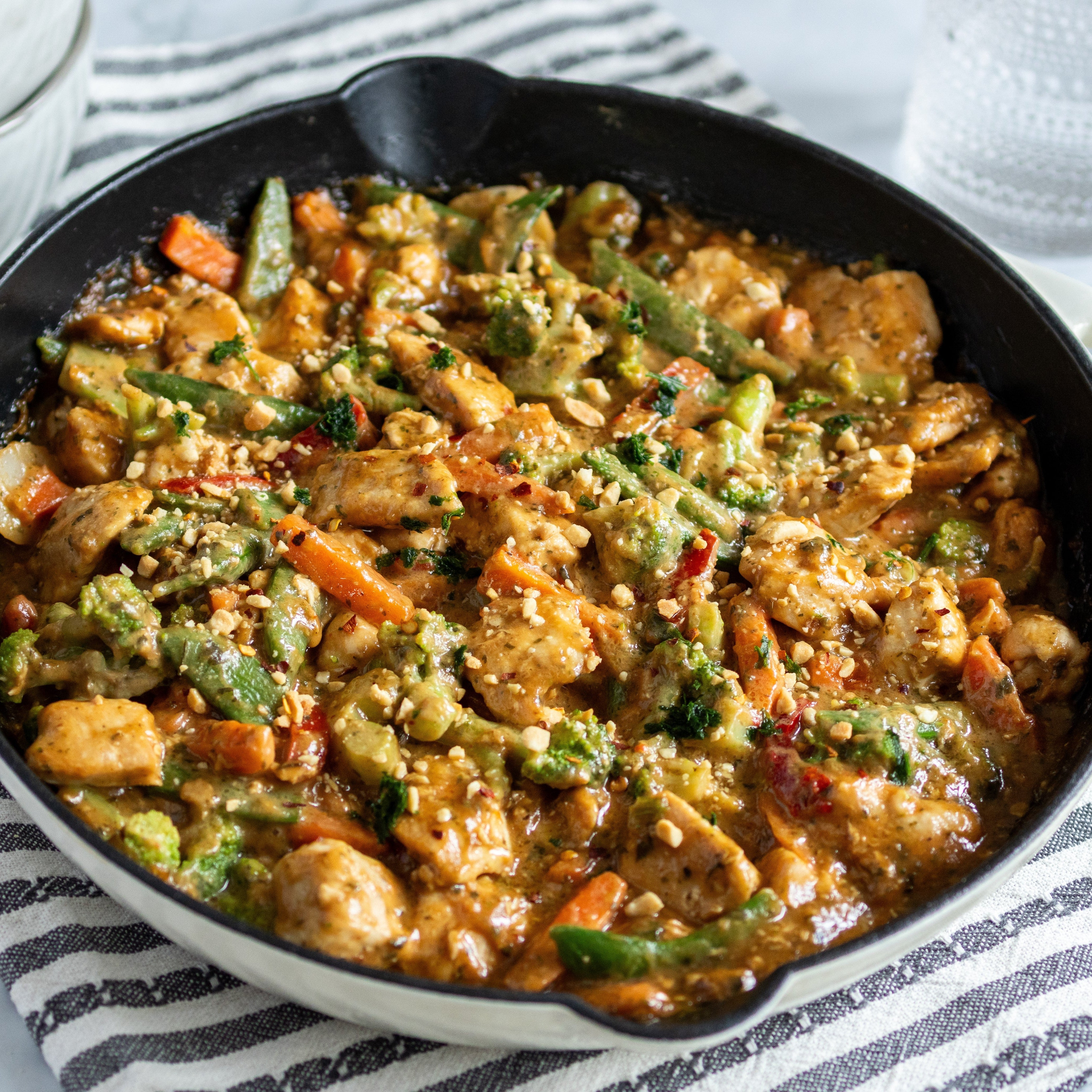 Peanut Chicken Satay Skillet - Case