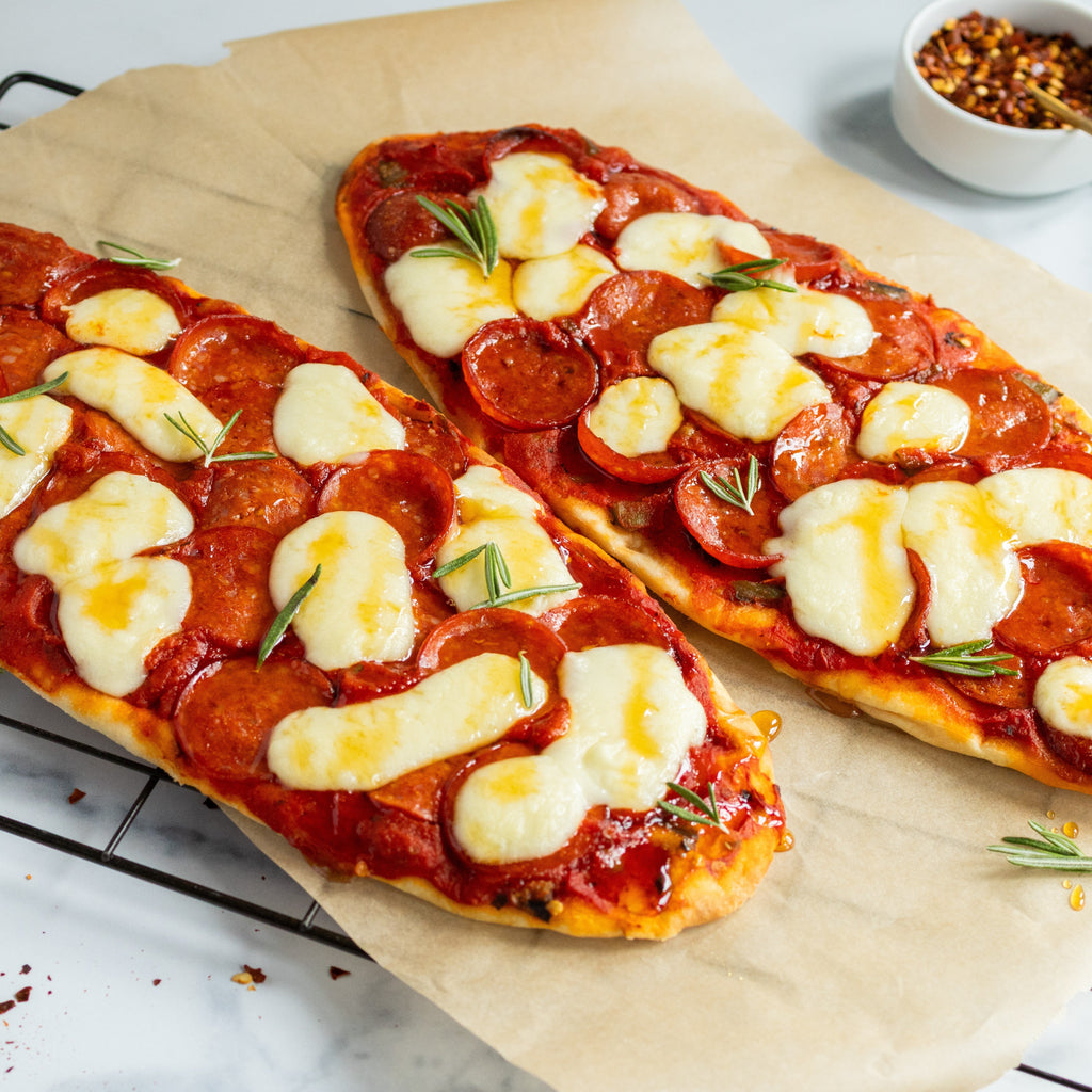 Pepperoni & Hot Honey Flatbreads - CASE