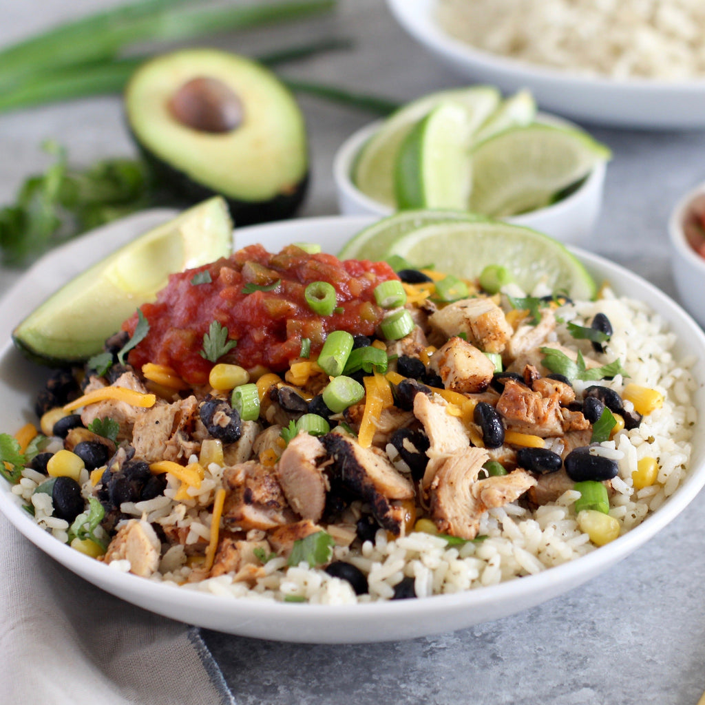 Shredded Chicken Burrito Bowls - CASE