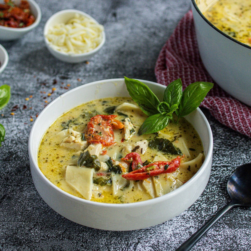 White Chicken Lasagna Soup - Case