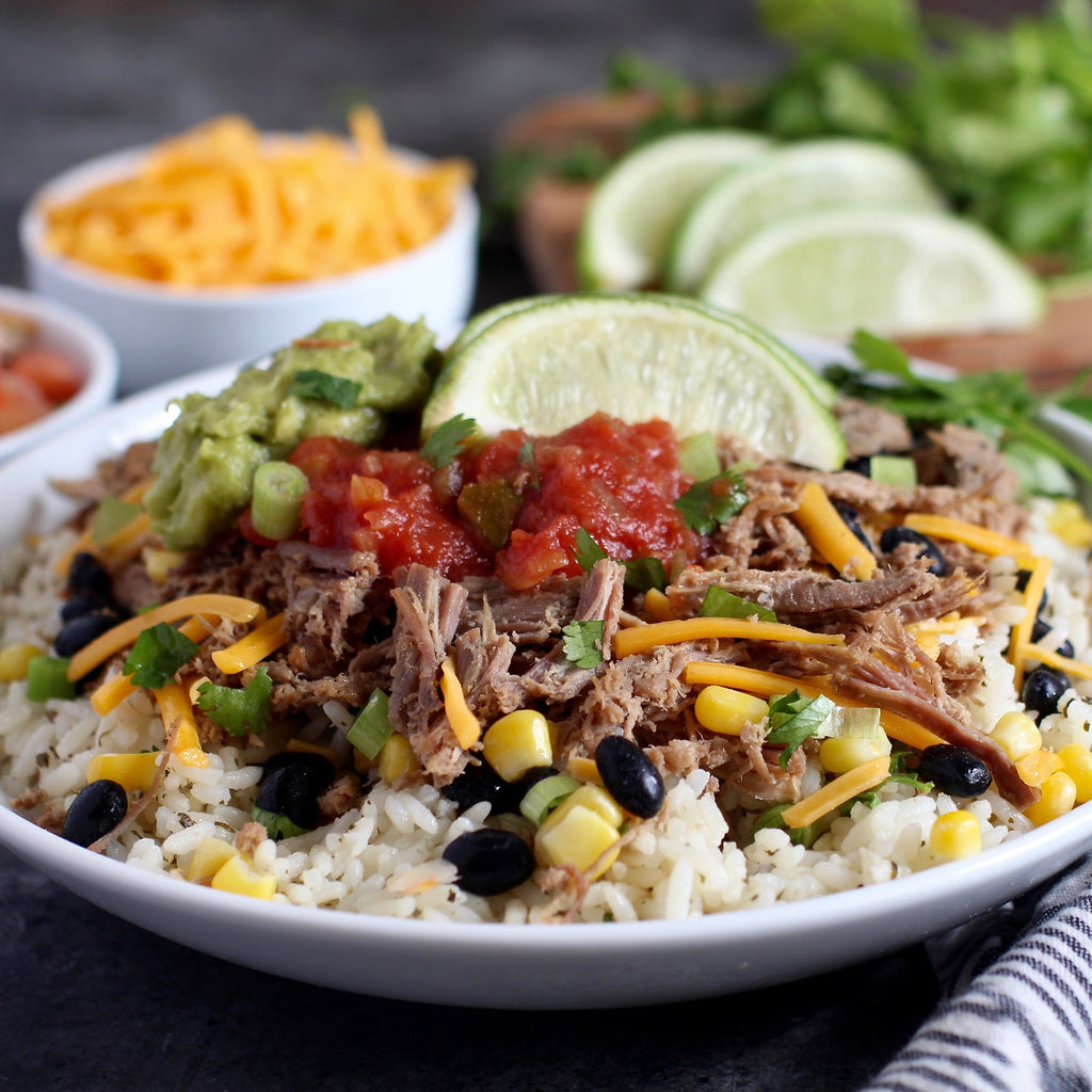 Barbacoa Beef Burrito Bowls 6 Serving