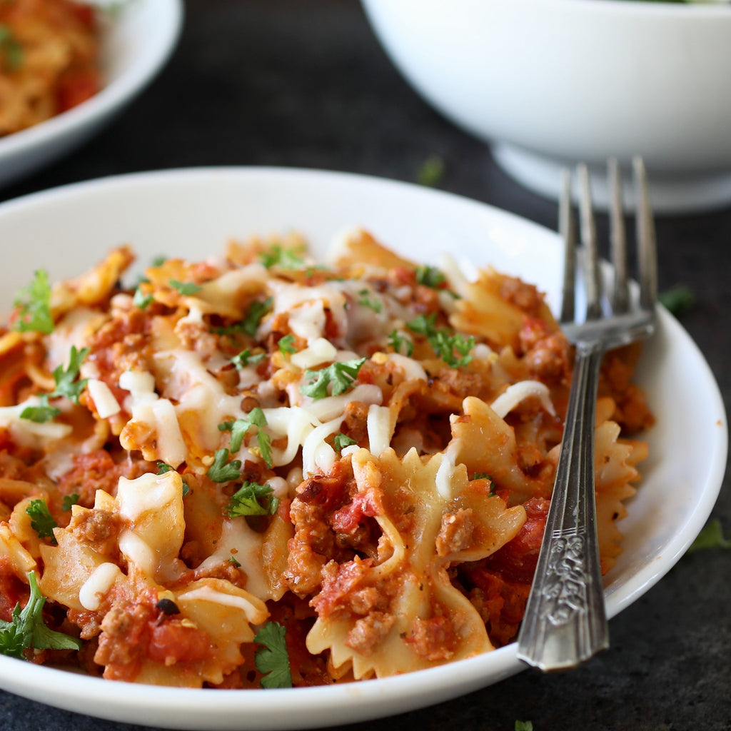 Bowtie Skillet Lasagna 6 Serving