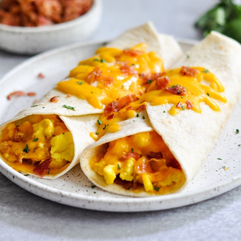 Bacon Breakfast Burritos 6 Servings