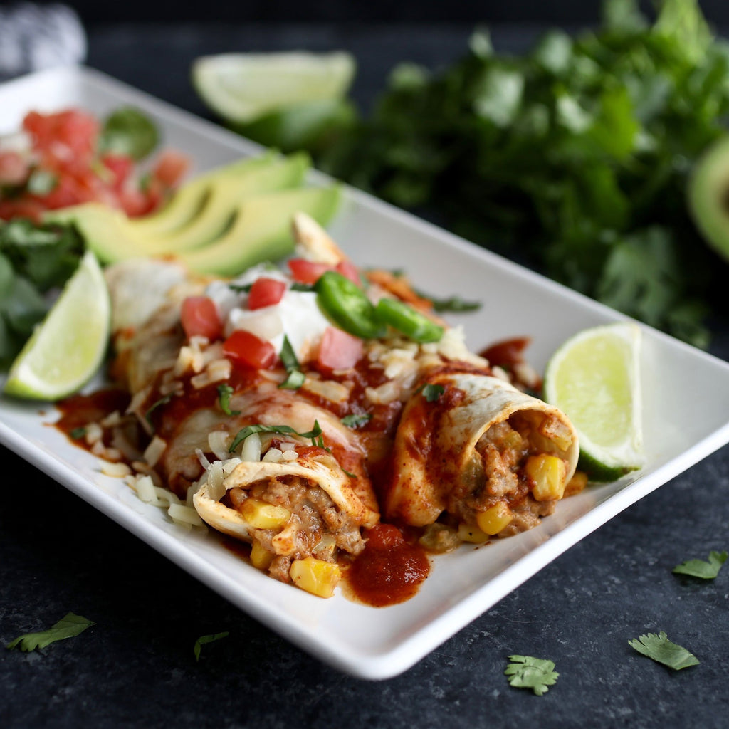 Cheesy Beef Enchiladas