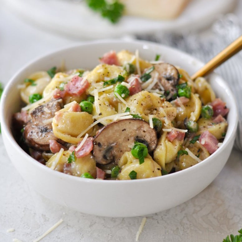 Creamy Three Cheese Tortellini with Ham 6 Serving