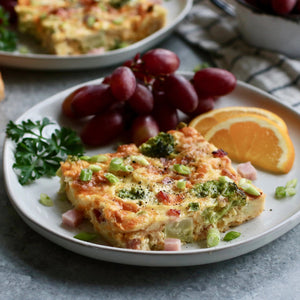 Ham, Cheese, and Croissant Egg Bake