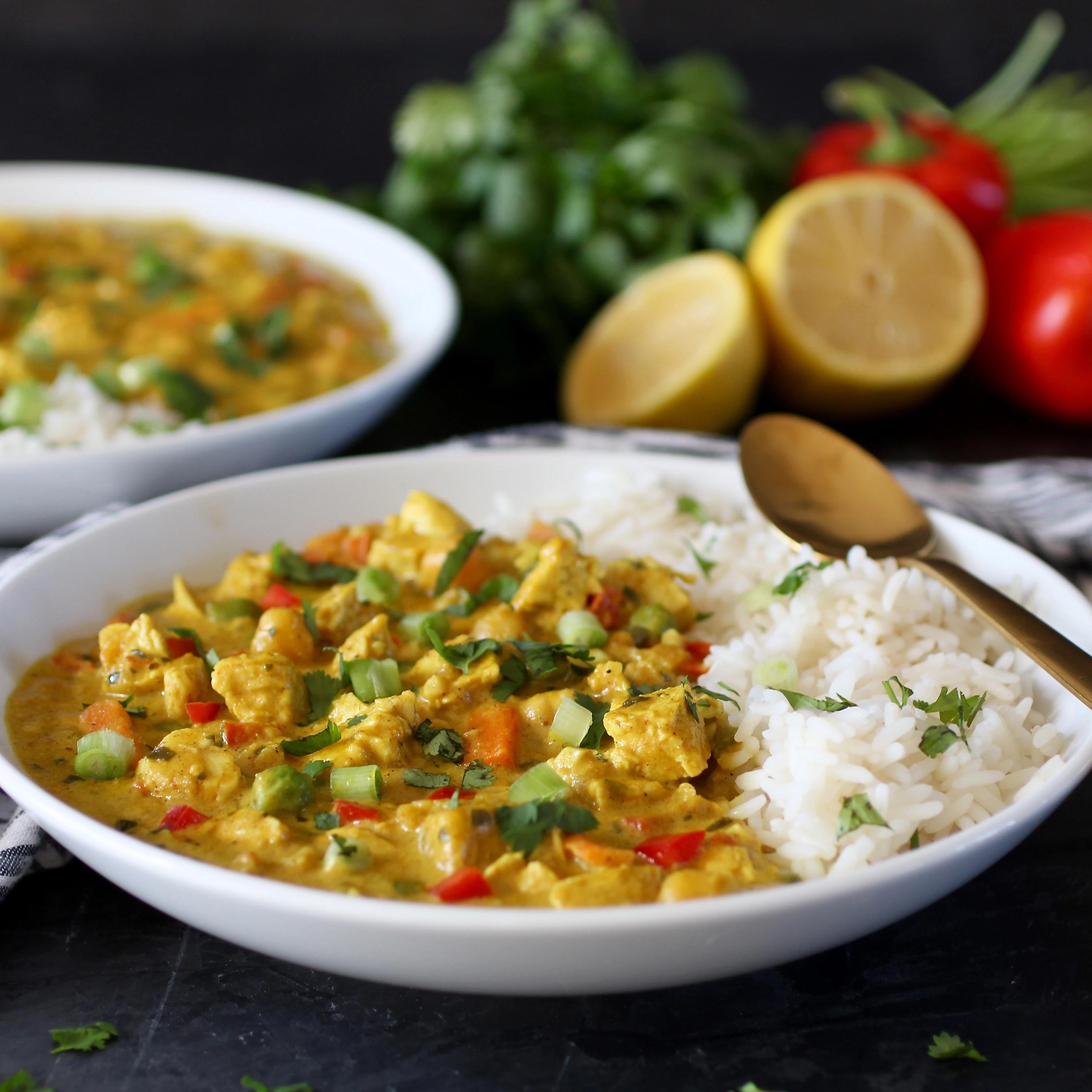 Indian Butter Chicken with Rice